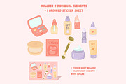 Skincare and Beauty Routine, a Healthcare Illustration by Bielousova Art (Thumbnail 2 of 8)