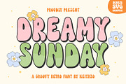 Dreamy Sunday - Groovy Retro Font, a Handwritten Font by Keithzo (Thumbnail 1 of 8)