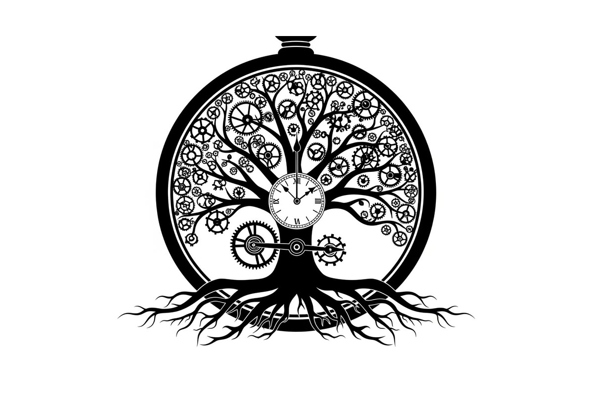 Steampunk Tree of Life Symbol Bundle, an Illustration by yasushie (Photo 11 of 31)