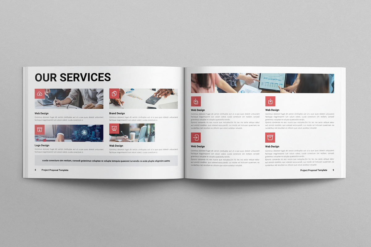 Project Proposal Template Landscape, a Brochure Template by E-Type (Photo 4 of 8)