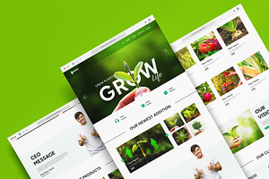 Plant Shop Landing Page, a Landing Page Template by ContestDesign