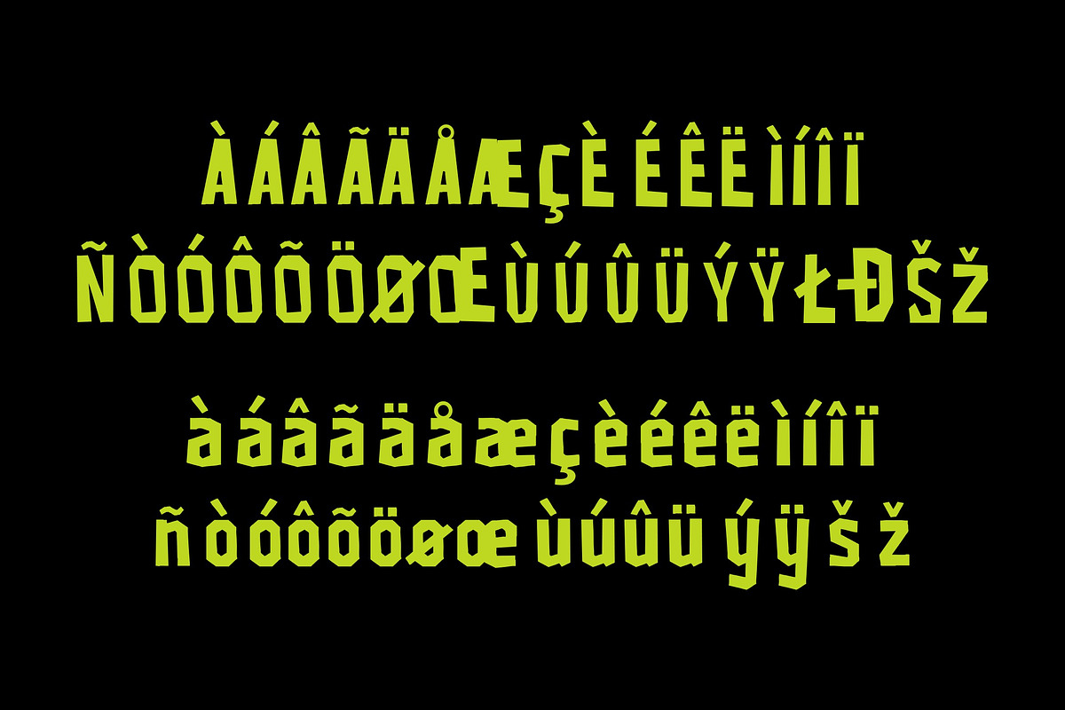 Riot Cut Brutalist, a Blackletter Font by Art StoreID (Photo 6 of 8)