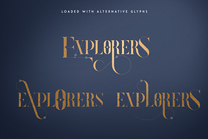 Explorers - Serif Font Extras