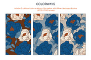 Inkbloom Moody Floral Pattern, a Pattern Graphic by Mariia Kovalchuk (Thumbnail 6 of 12)