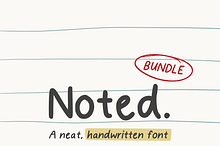 Noted Handwritten Font Bundle