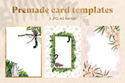 Lemurs in tropical jungle clipart, an Animal Illustration by Elena Malgina Clipart (Thumbnail 12 of 15)
