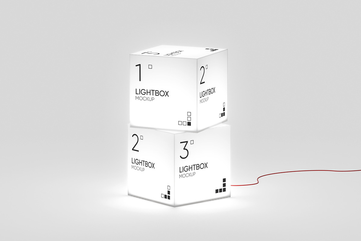 Light Box Mockup, an Advertising Mockup by WebAndCat (Photo 5 of 10)