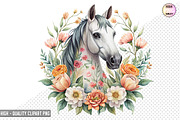 Floral Horses Sublimation Bundle, a Graphic by crative8112 (Thumbnail 7 of 10)