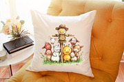Fall Watercolor Farm Animals Clipart, an Illustration by Sublimation Artist (Thumbnail 6 of 6)