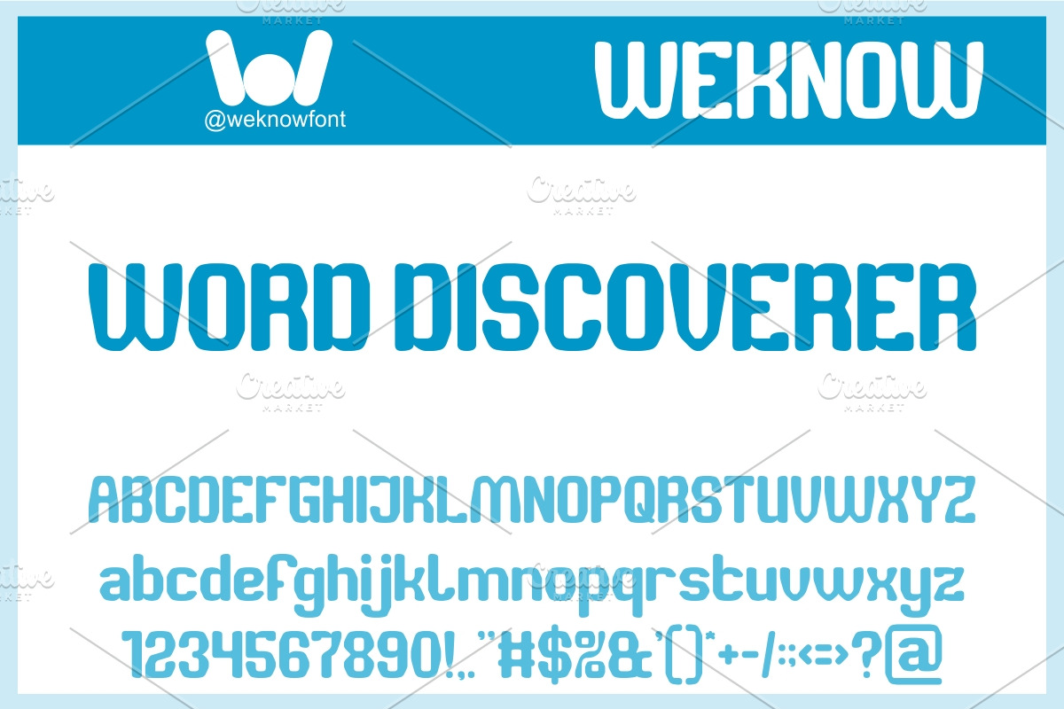 Word Discoverer font, a Sans Serif Font by weknow (Photo 1 of 8)