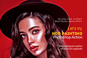 HDR Painting Photoshop Action, an Action Add-On by MRI STUDIO (Thumbnail 1 of 10)