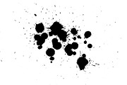 12 Color Splatter Photoshop brushes preview 5