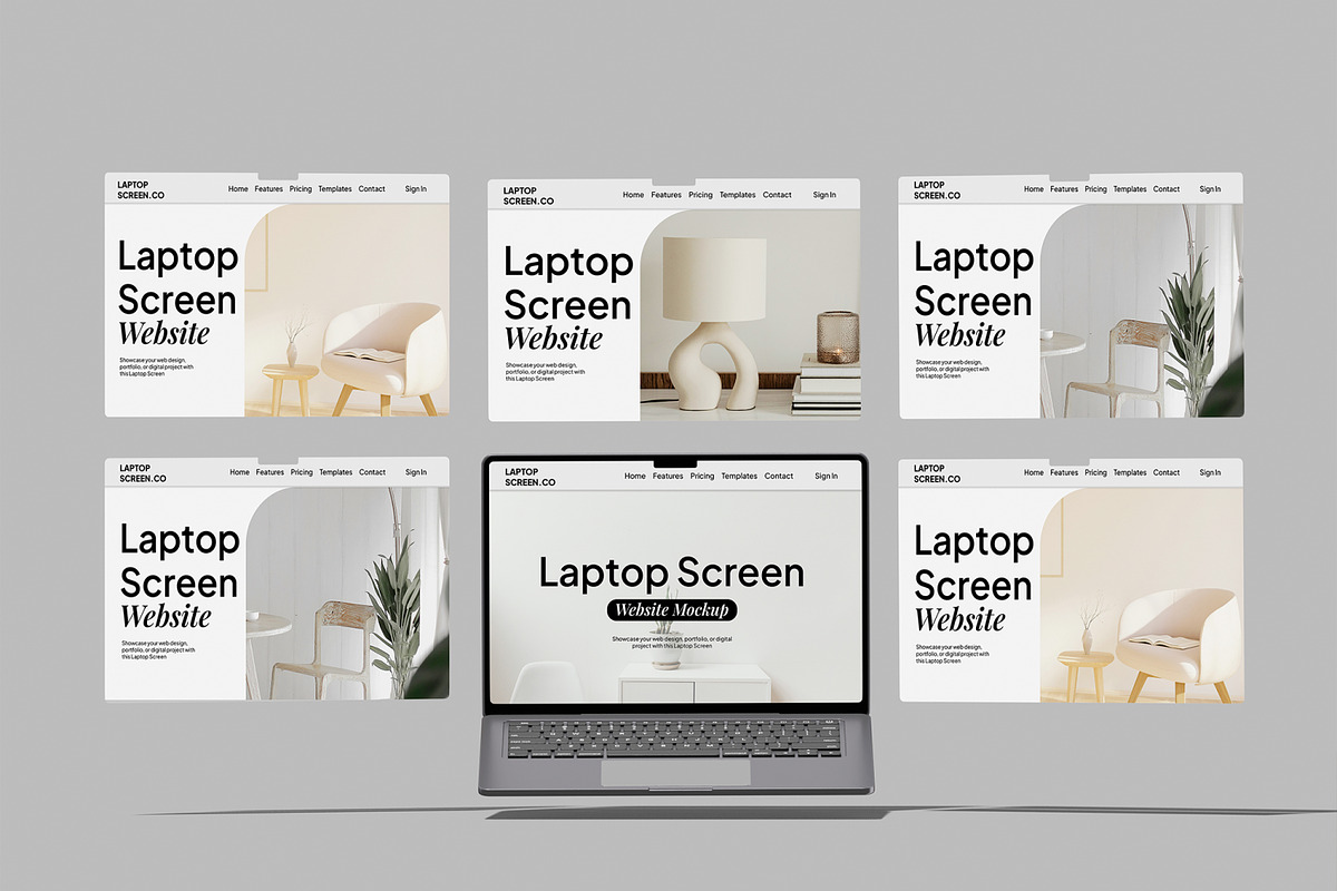 Laptop Screen Website Mockup, a Wearable Device Mockup by Unerispace (Photo 4 of 4)