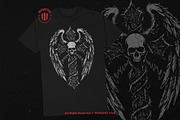 10 Bundle Dark Art Cross Wing Angel, an Illustration by Morspective (Thumbnail 2 of 7)
