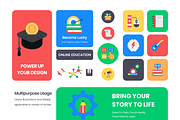 Online Education Icons, an Emoji Icon by Brickclay (Thumbnail 4 of 11)