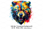 Colorful angry wolverine head., an Animal Illustration by yod67 (Thumbnail 1 of 8)