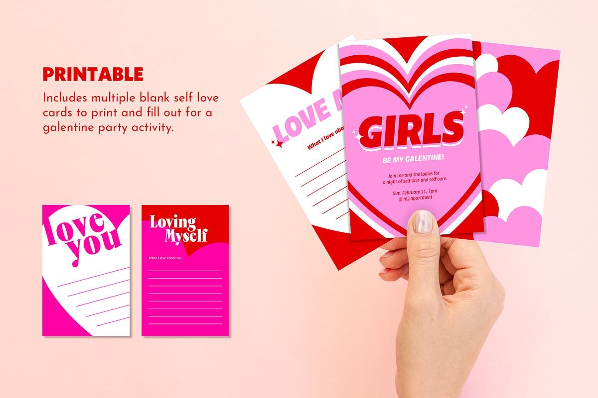 GALENTINE PARTY PACK, a Card Template by GV DESIGN (Photo 3 of 3)