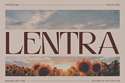Lentra - Display Font, a Serif Font by executypeStudio (Thumbnail 1 of 14)