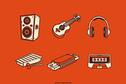 Musical Instrument Illustrations, an Object Graphic by Otto.std (Thumbnail 6 of 7)