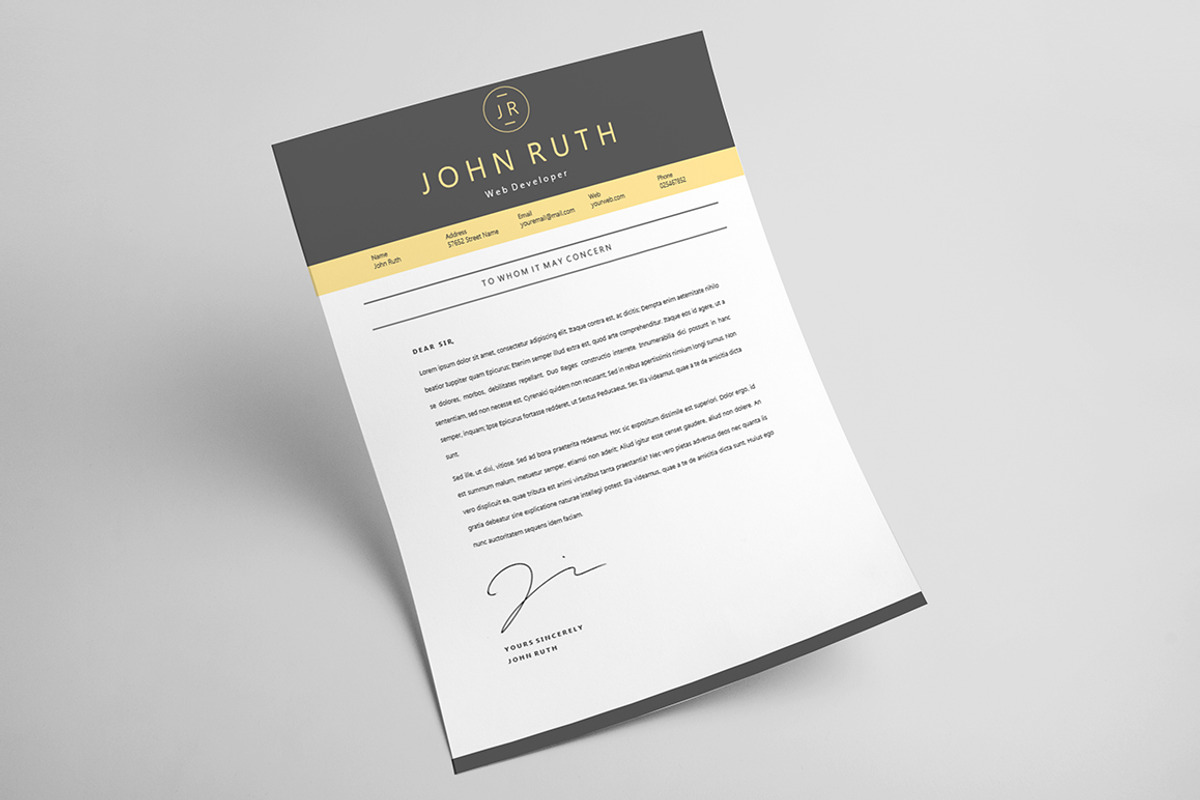 Clean Elegant MS Word Resume, a Resume Template by Rustype (Photo 3 of 5)