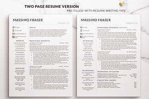 Modern Minimalist Resume Template