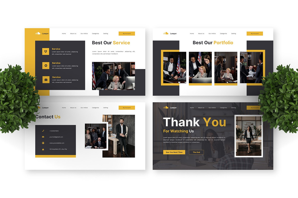 Lawyer - Law Google Slide, a Presentation Template by Deepslide Studio (Photo 4 of 4)