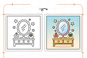 Cozy Girly Coloring Pages, a Decorative Illustration by Ink Gallery (Thumbnail 4 of 9)
