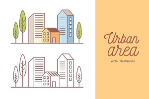 Urban area line art, an Object Illustration by Good Studio