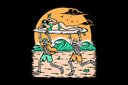 having fun on the beach, a Person Illustration by gunaonedesign (Thumbnail 1 of 6)