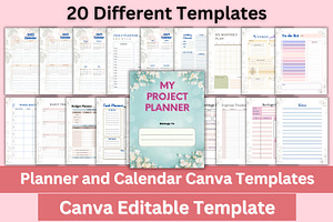 Planner And Calendar Canva Templates