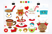 Christmas Mugs, an Illustration by PrettyBundles (Thumbnail 2 of 5)