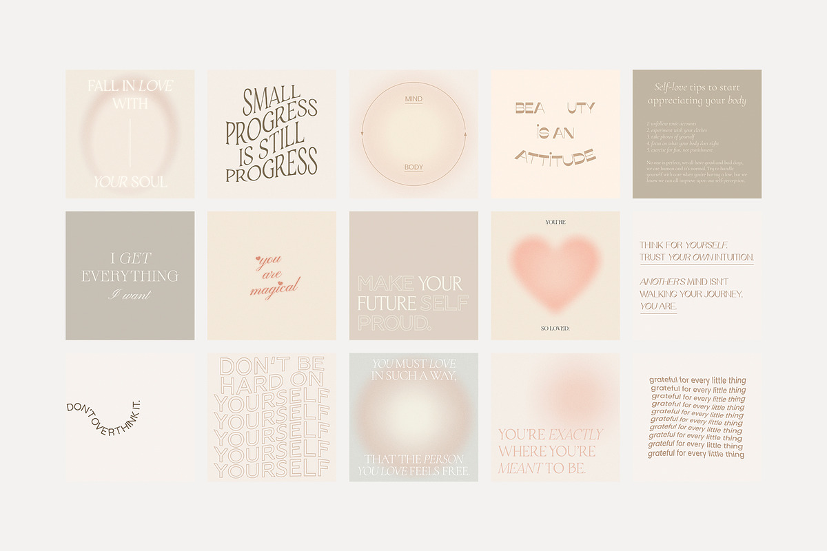 Instagram Quotes Posts Stories PS, a Social Media Template by Love Radiation Studio (Photo 15 of 22)