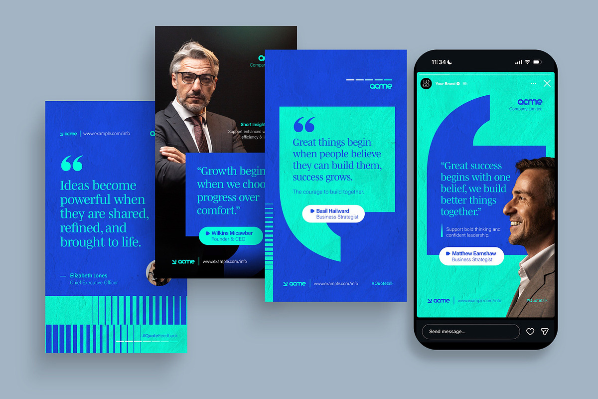 Quote Social Media Template, a Social Media Template by BrandPacks (Photo 5 of 7)