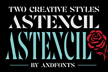 Astencil: Stencil Serif Font