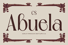 CS Abuela – Art Nouveau Font