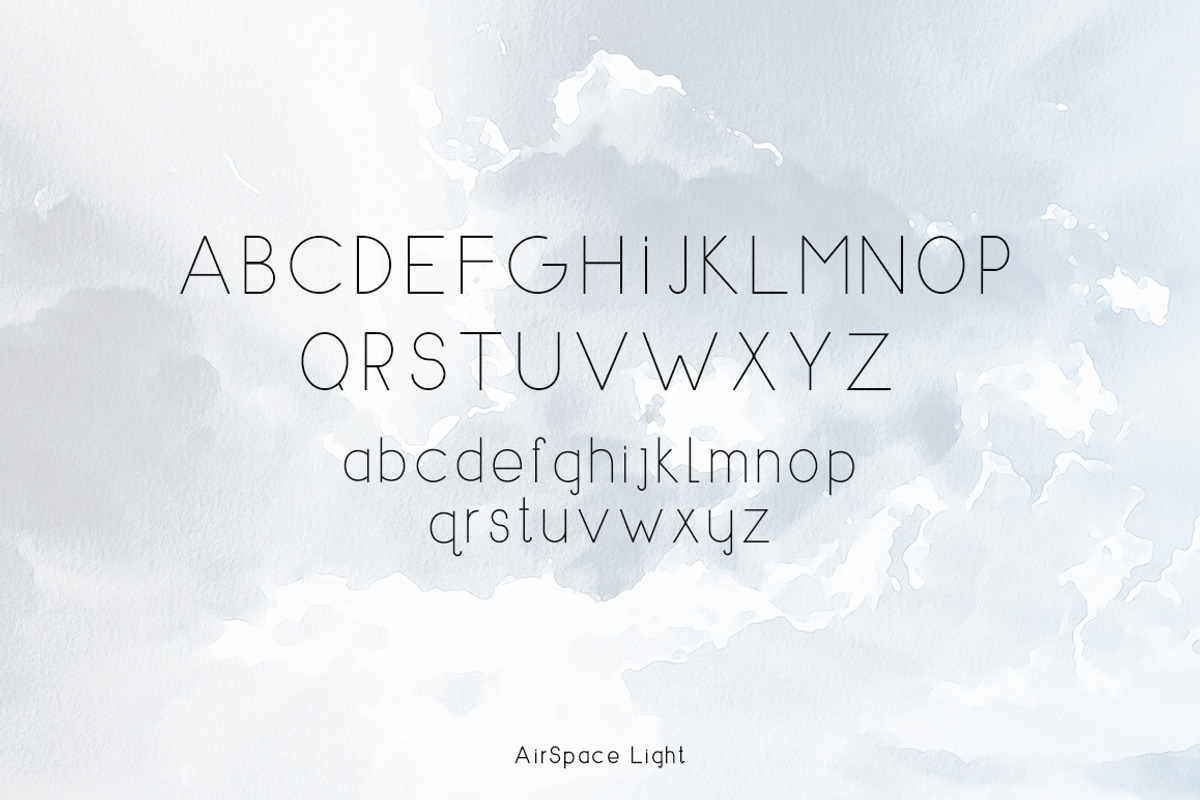 AIRSPACE | Minimal Sans Serif Font preview 5