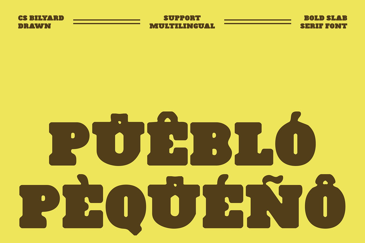 CS Bilyard Drawn, a Slab Serif Font by Craft Supply Co. (Photo 6 of 8)
