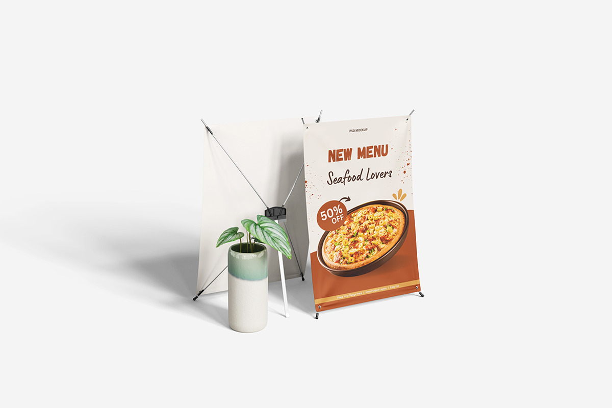 Mini X Banner Mockup, a Product Mockup by MrLetters (Photo 4 of 5)