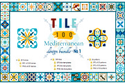 Mediterranean TILE Bundle 100+, a Pattern Graphic by DeMih (Thumbnail 1 of 7)