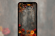 Autumn Floral Phone Wallpaper Set, a Graphic by Kalindiprints (Thumbnail 2 of 6)