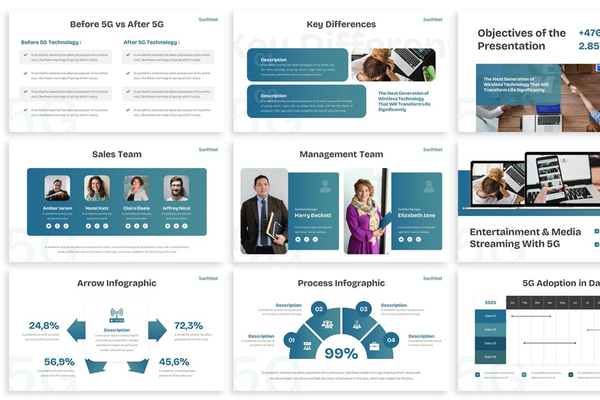 Swiftnet - 5G Technology Keynote, a Presentation Template by SlideFactory (Photo 3 of 4)