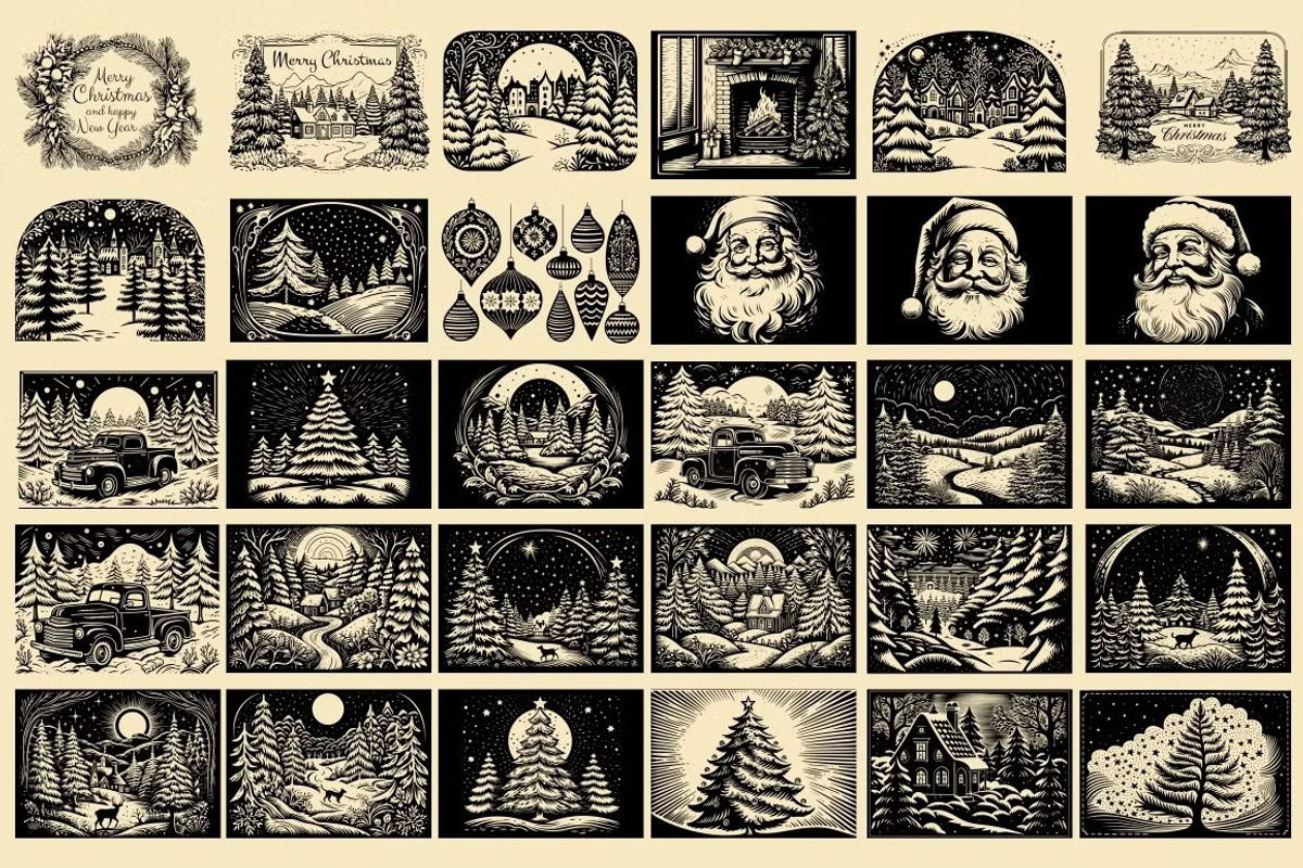 280 Christmas illustrations, an Object Illustration by Nocturnal Wolf (Photo 3 of 17)