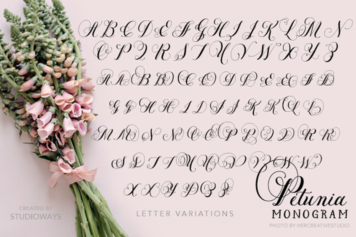 Petunia Monogram preview 4