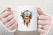 Pumpkins and Flowers Sublimation Cli, an Illustration by Sublimation Artist (Thumbnail 5 of 6)