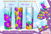 Crocuses. Tumbler sublimation, a Pattern Graphic by Maycat_store (Thumbnail 1 of 5)