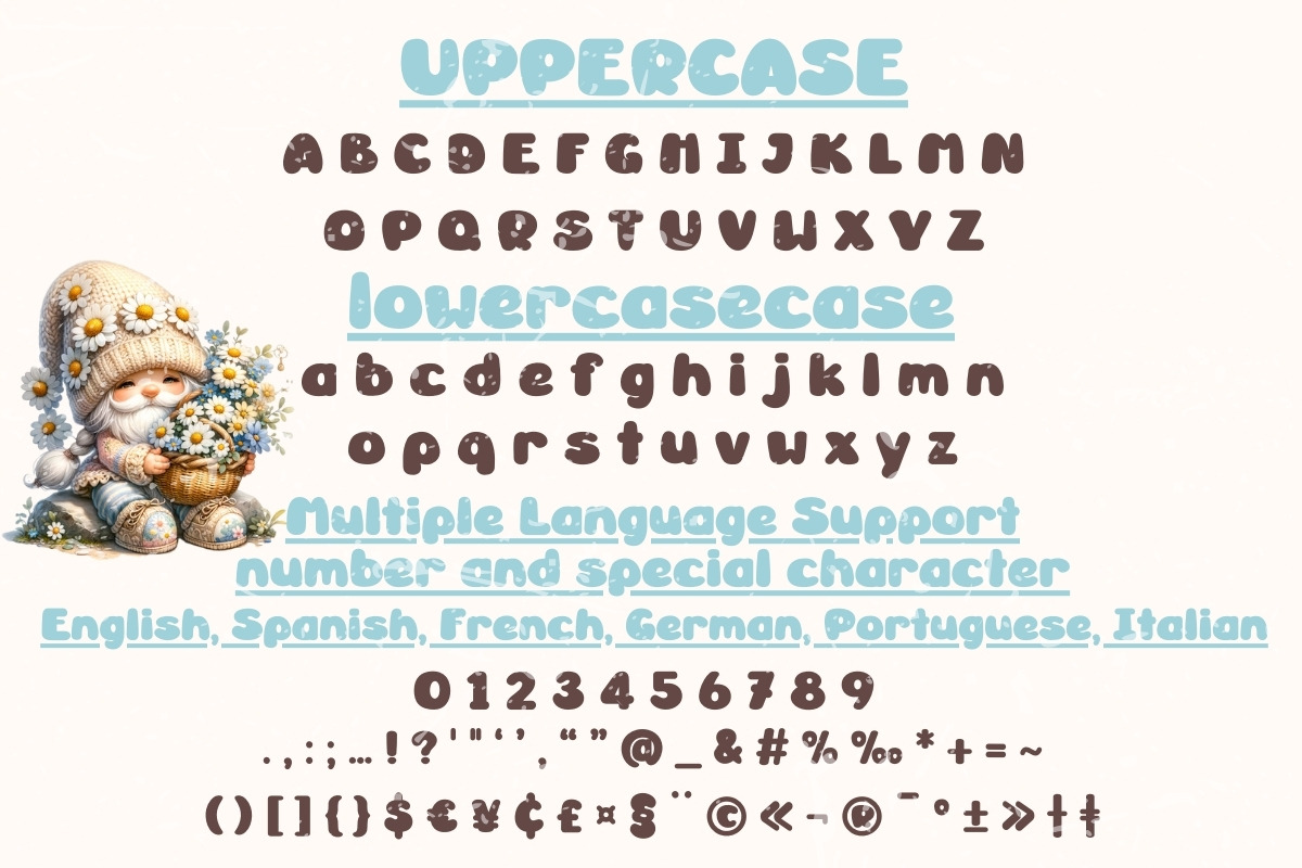 Groovy Little Daisies, a Handwritten Font by Charmingbear59.design (Photo 5 of 5)