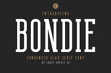 Bondie - Condensed Slab Serif Font