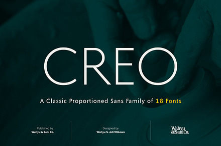 Creo | Classic Proportion Sans Serif, a Sans Serif Font by Wahyu & Sani Co.