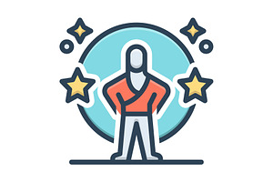 Confidence trust color icon, a Duotone Icon by Creative priyanka