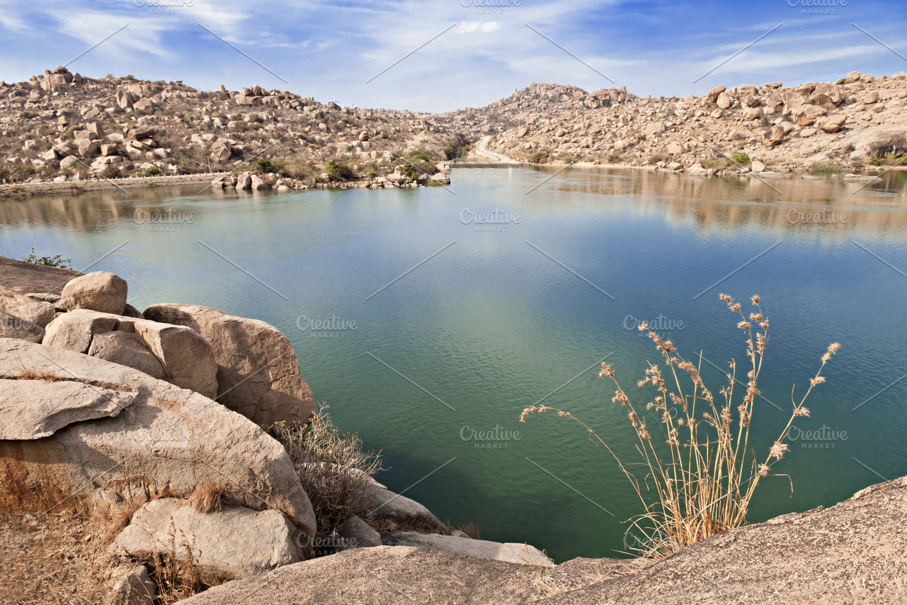 Beauty lake in Hampi, a Photo by saiko3p